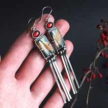 Load image into Gallery viewer, Geometric Enamel Long-rod Earrings European And American Style