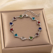Load image into Gallery viewer, Colorful Heart Zircon Bracelet For Women