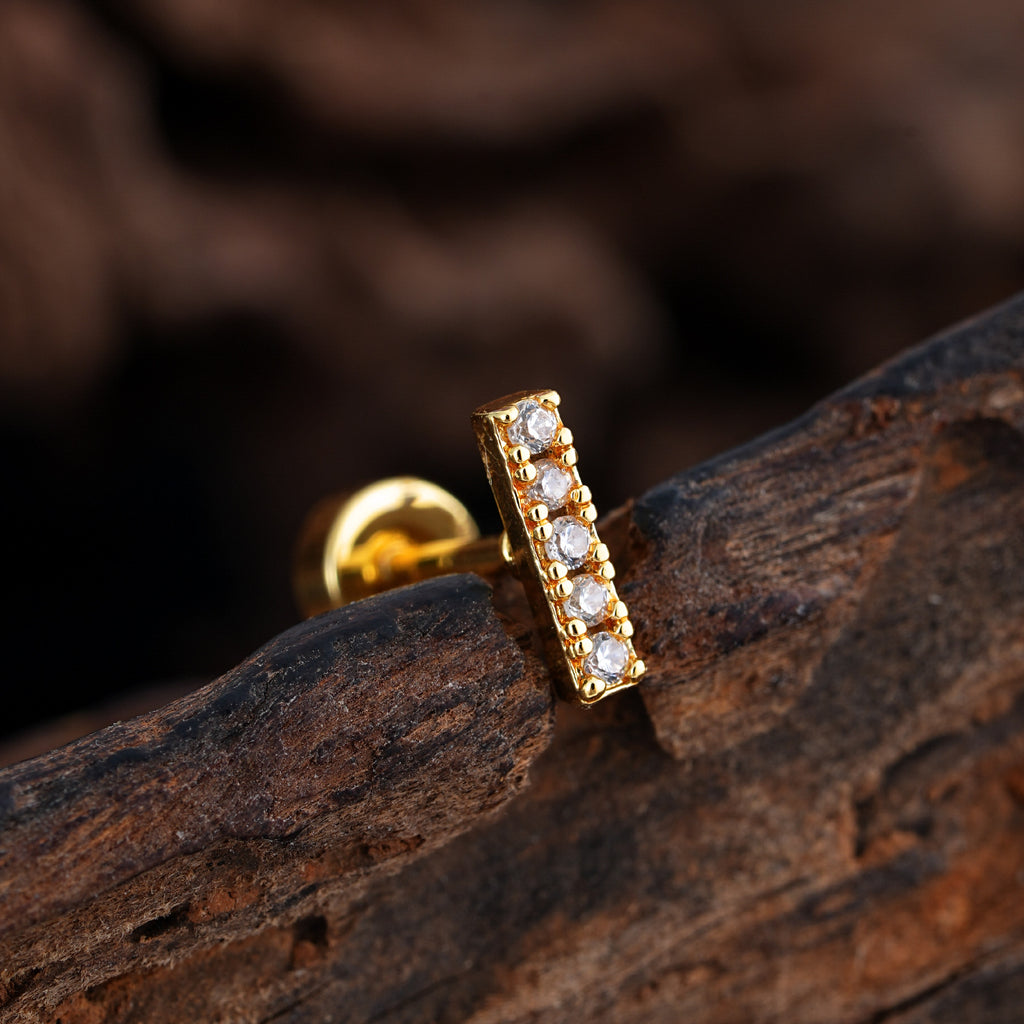 Minimalist Micro-Set Zircon Ear Cuffs