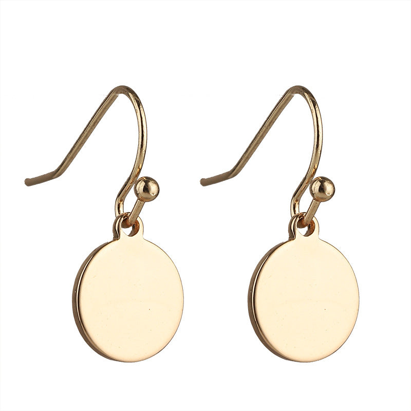 Classic Ball-Hook Geometric Lightning Heart Earrings