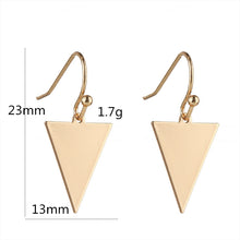 Load image into Gallery viewer, Classic Ball-Hook Geometric Lightning Heart Earrings