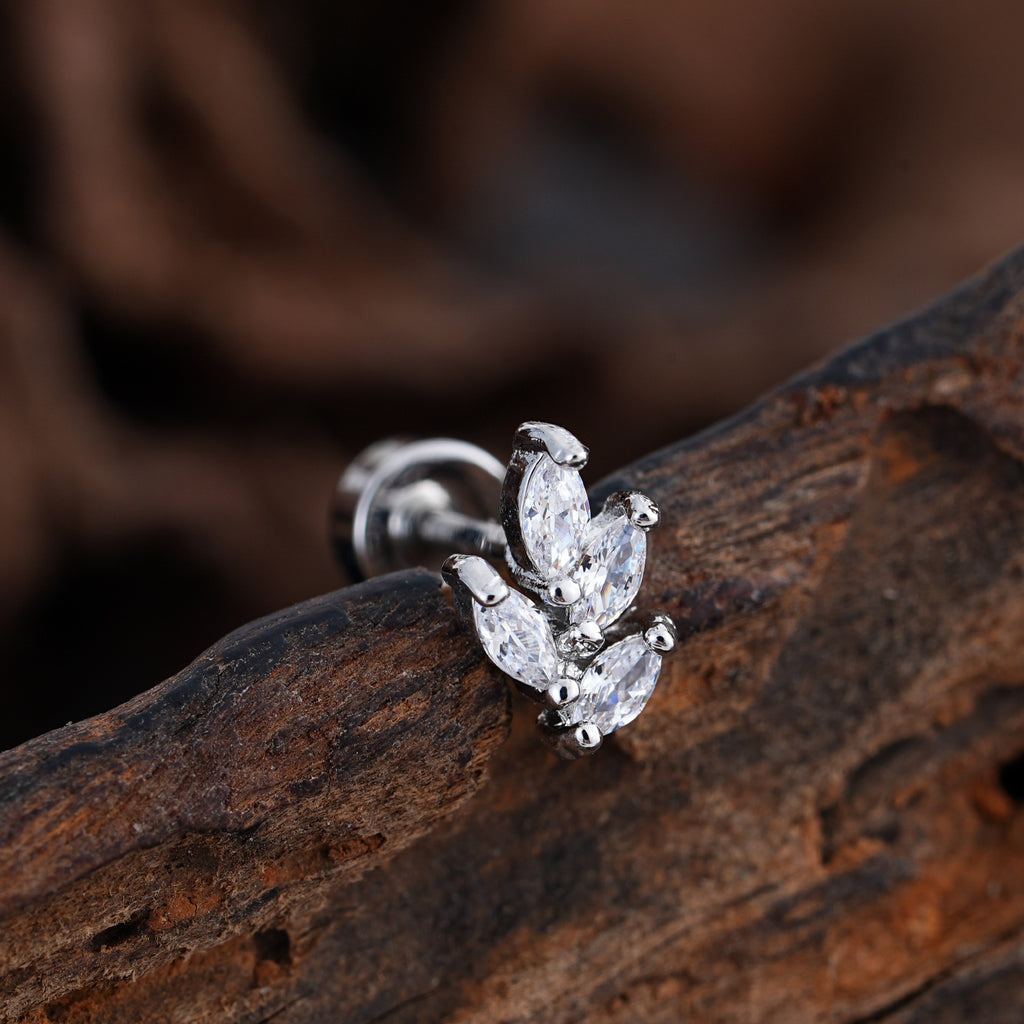 Minimalist Micro-Set Zircon Ear Cuffs