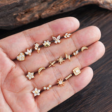 Load image into Gallery viewer, Minimalist Micro-Set Zircon Ear Cuffs